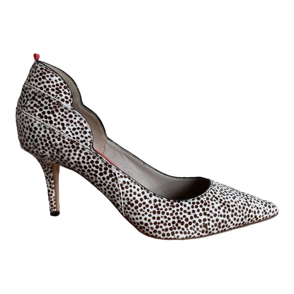 Boden Brown/ Cream Leather Sole Calfskin Size 38 Pumps